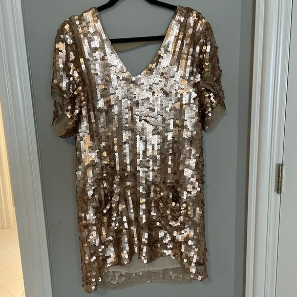 Free People Surry Sequin Rose Pink Dress size S - Picture 8 of 8